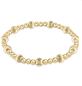 Enewton Dignity Sincerity Pattern 6mm Bead Bracelet - Gold