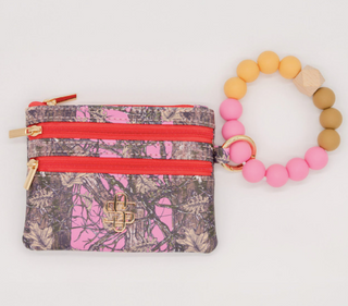 Simply Southern Bead Bangle Wallet - Camo Pink