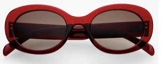 Aria Women's Fashion Oval Sunglasses BY FREYRS Eyewear - Dark Cherry
