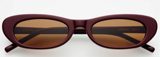 Sophie Women's Fashion Cat Eye Sunglasses By FRYERS Eyewear - Burgundy