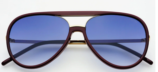 Shay Tortoise Mirrored Aviator Sunglasses By FREYRS Eyewear - Burgundy