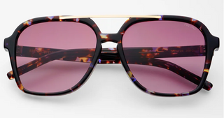 Spencer Unisex Aviator Sunglasses BY FRYERS Eyewear - Lavender
