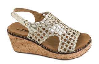 Corky's Carley Gold Woven Wedges