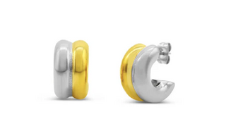 ISLA Roni Hoop Earrings - Two Tone