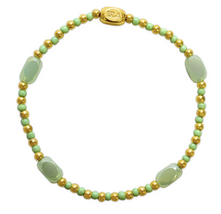 ISLA 24/7 Stretch Bracelet - Pop Of Color - Here, There & Everywhere -Gold - Minty