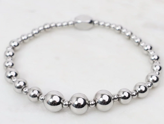 ISLA 24/7 Stretch - Graduated Bubble Bracelet  - Steel