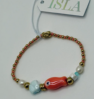 ISLA Stretch Of The Sea - Orange You Glad Fish Bracelet