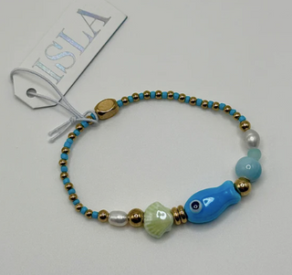 ISLA Stretch Of The Sea - Aqua Fish Bracelet