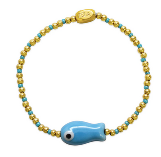 ISLA 24/7 Stretch Bracelet - Aqua Azure Lucky Fish