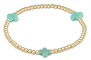 Enewton Signature Cross 3MM Gold Bracelet - Mint