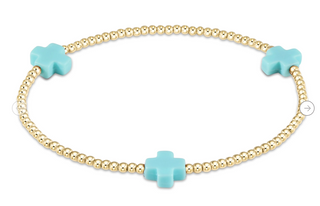 Enewton Signature Cross 2MM Gold Bracelet - Mint