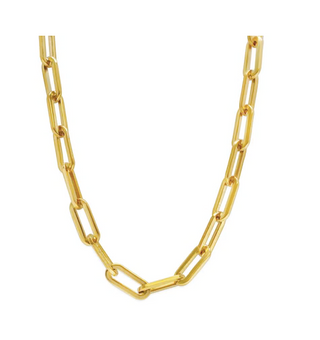 ISLA Everyday Chain Necklace - Paper Clip - PVD Gold
