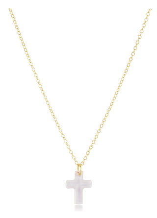 Enewton 16"Necklace Gold - Blessed Crystal Charm