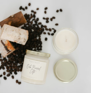 Hollowood 8 Oz. Candle - Oak Barrel Latte