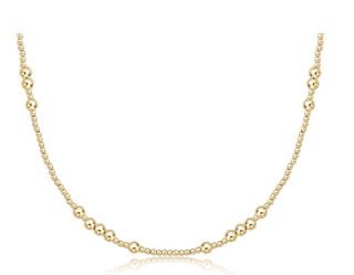 Enewton 15" Choker Beaded - Hope Unwritten Gold 3mm Necklace