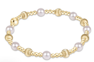 Enewton Dignity Sincerity Gold 5MM Bracelet - Pearl