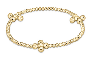 Enewton Beaded 4MM Gold Signature Cross 4MM Pearl Bracelet