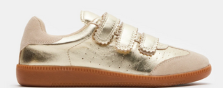Steve Madden Momentum Gold Velcro Low-Top Sneaker