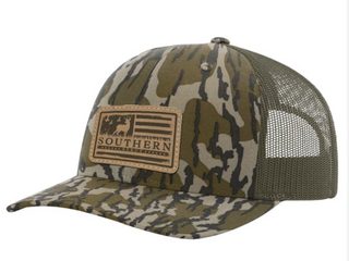 Southern Strut Deer American Flag Patch Truckers Hat