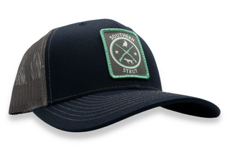 Southern Strut Quail & Pointer Woven Patch Trucker Hat