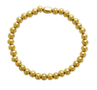 ISLA 24/7 Stretch - Plain Ball (6MM) Bracelet - Gold