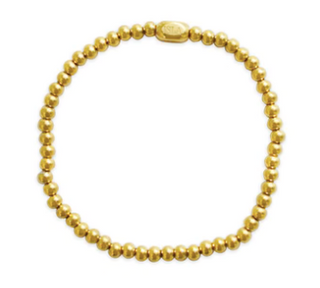 ISLA 24/7 Stretch Bracelet - Plain Ball (4MM) - Gold