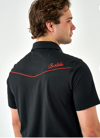 Burlebo Pearl Snap Performance Polo