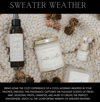 Hollowood 8 Oz. Candle - Sweater Weather