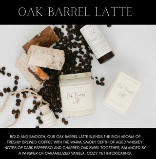 Hollowood 8 Oz. Candle - Oak Barrel Latte