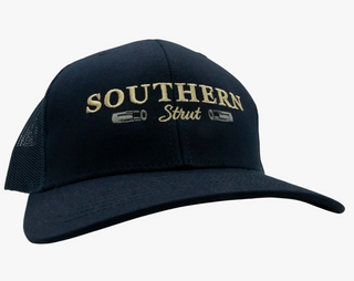 Southern Strut Southern Shells Embroidery Trucker Hat - Navy