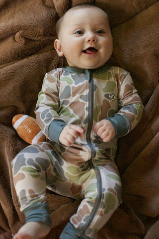 Burlebo Baby Zip Up - Driftwood Camo