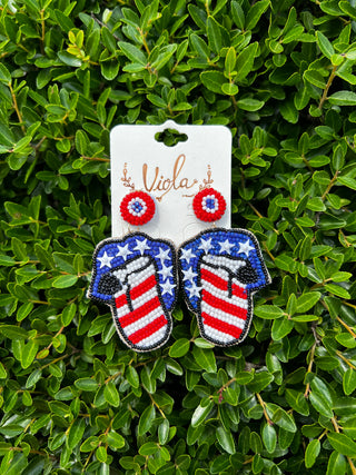 Patriotic Tongue Earrings