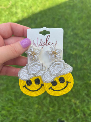 Smiley Cowboy Earrings