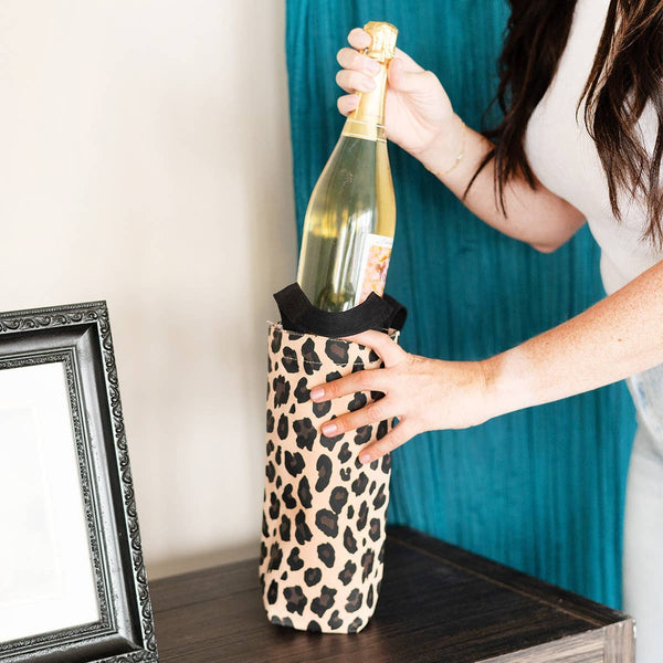 Leopard Wine Bag