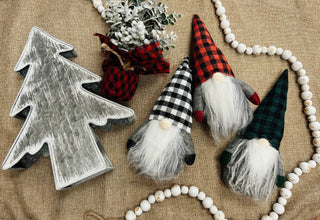 Buffalo Plaid Christmas Gnome