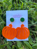 Pumpkin with Green Druzy